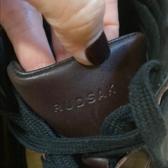 Rudsak Burgundy Leather High-Top Sneakers - Picture 16 of 17